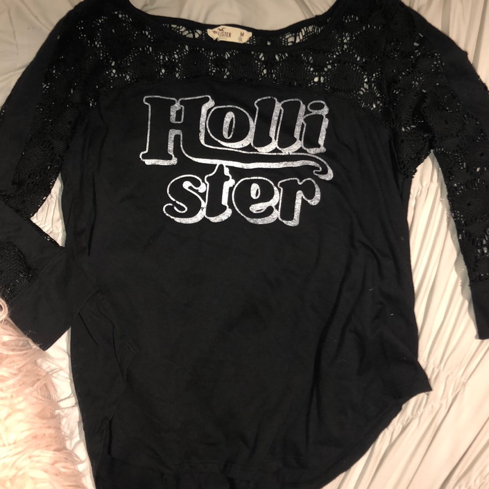 Hollister Long Sleeve Lace Shirt